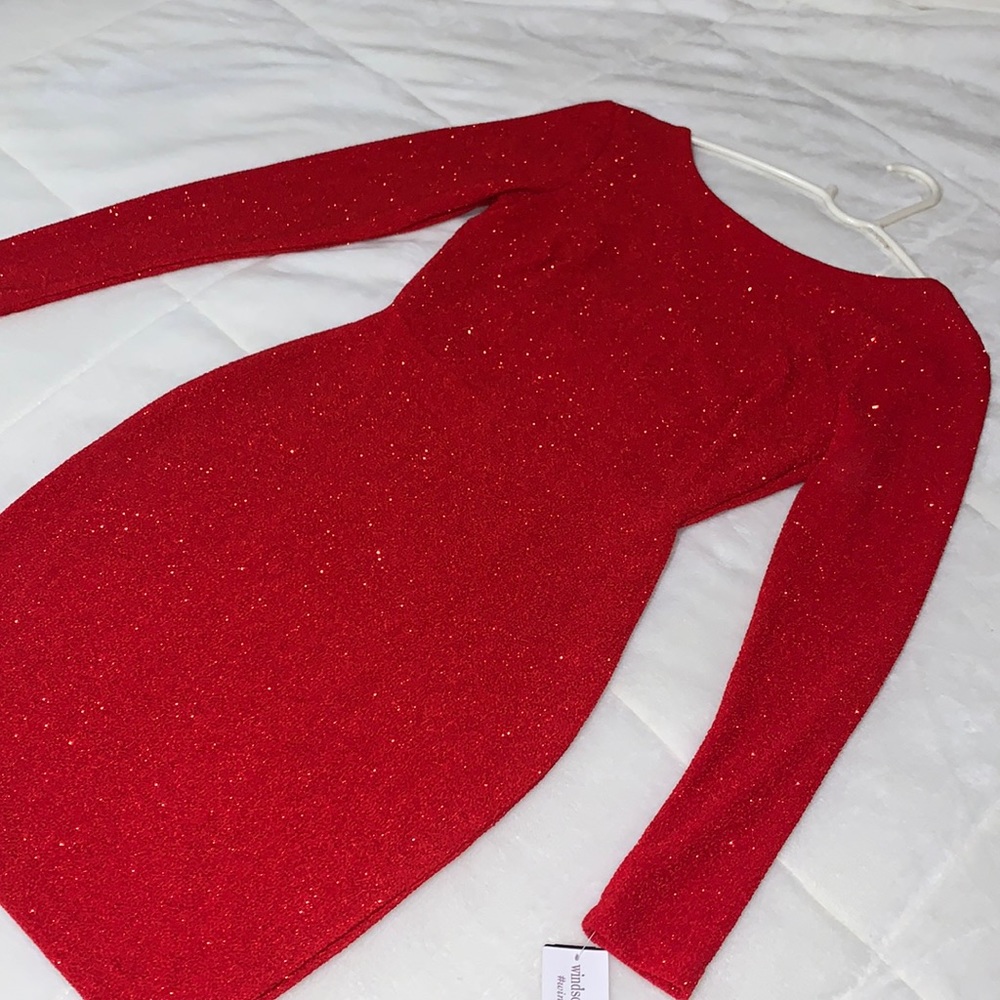 Sparkle red mini dress🤩❤️